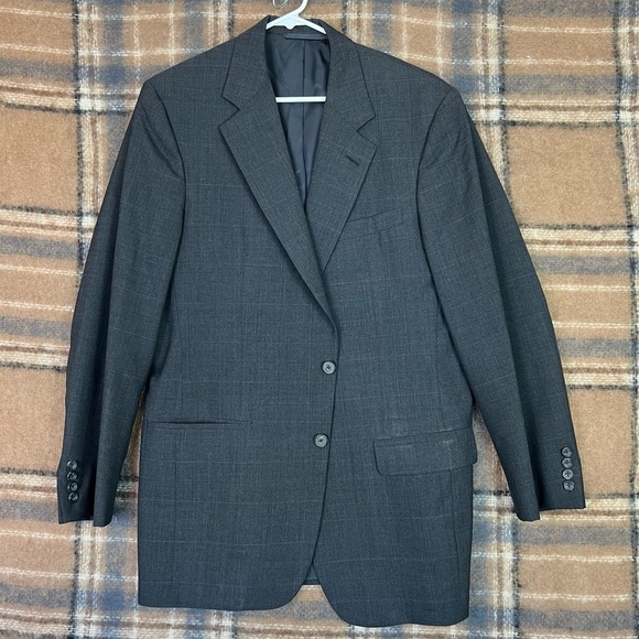 HICKEY FREEMAN CUSTOMIZED CLOTHING,SPORT COAT BLAZER  MEN’S 42L 100% WOOL - Picture 1 of 12